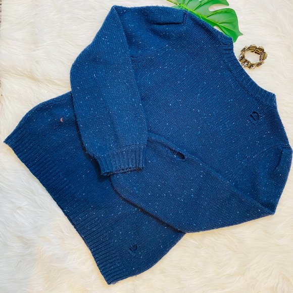 Wildfox Jingle Man Santa Ugly Distressed Sweater L - Picture 9 of 15